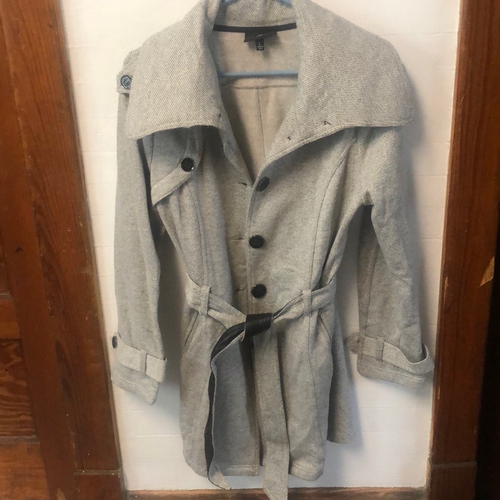 Grey long jacket, size: women’s L